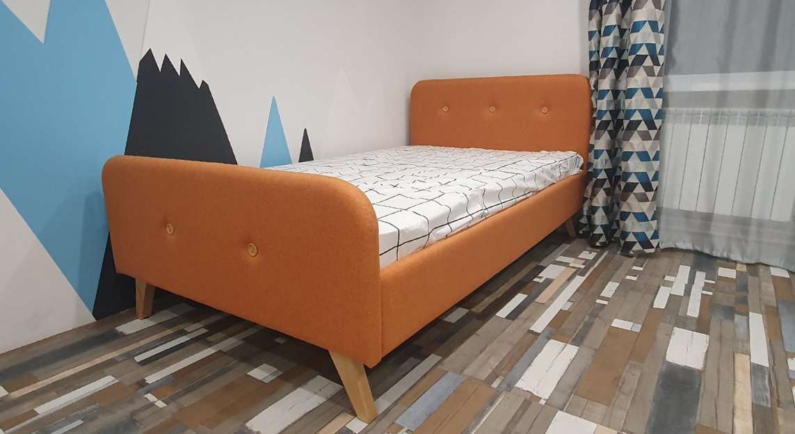 Кровать в скандинавском стиле 