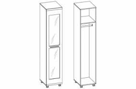 Шкаф для одежды зеркало (ИН-105)