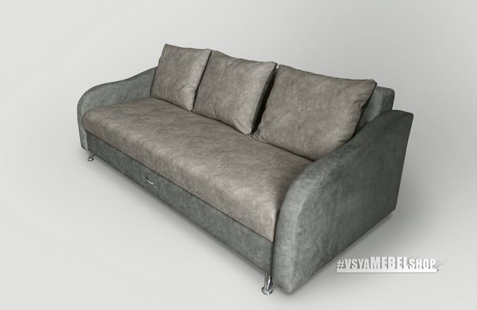Прямой тканевый диван 