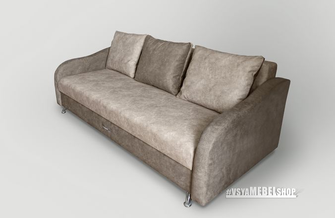 Прямой тканевый диван 