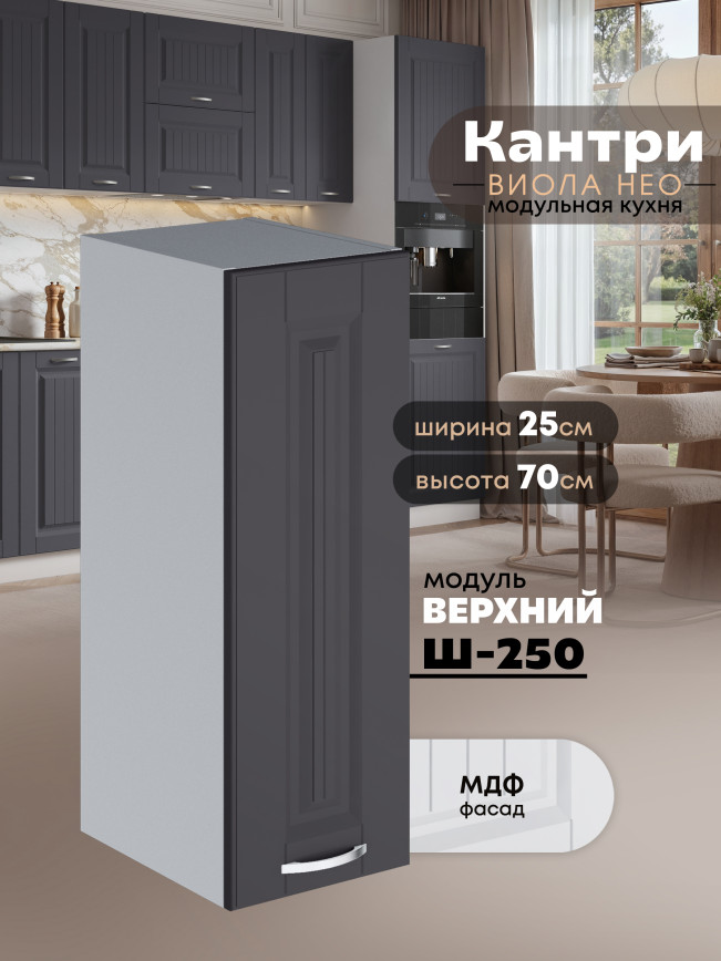 Кухонный модуль навесной Виола Нео Кантри Ш-250 Матовый