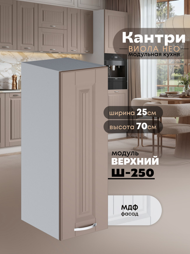 Кухонный модуль навесной Виола Нео Кантри Ш-250 Матовый