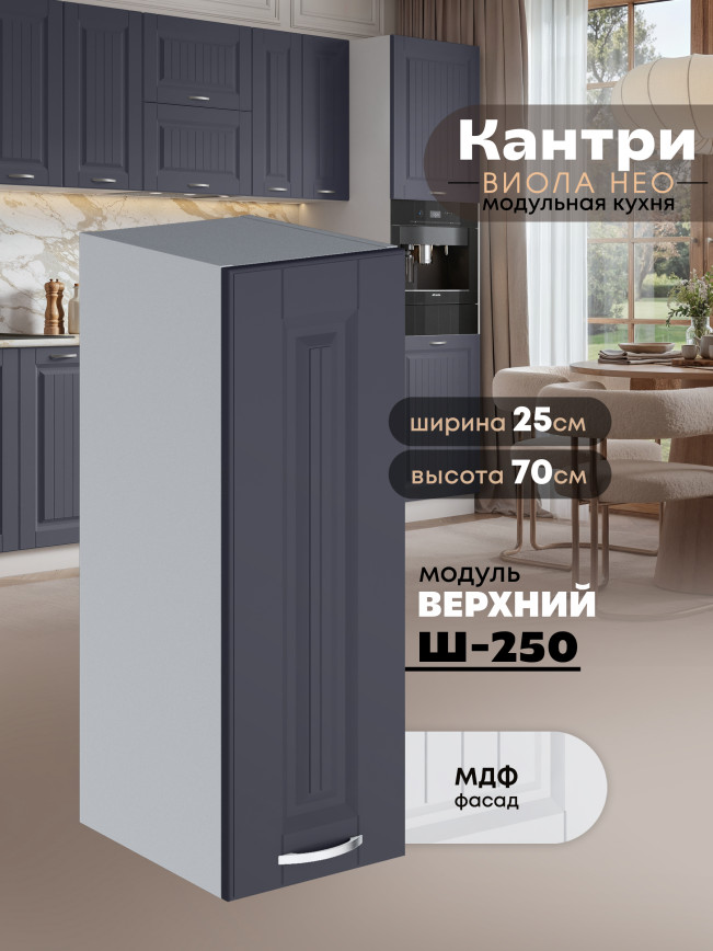 Кухонный модуль навесной Виола Нео Кантри Ш-250 Матовый