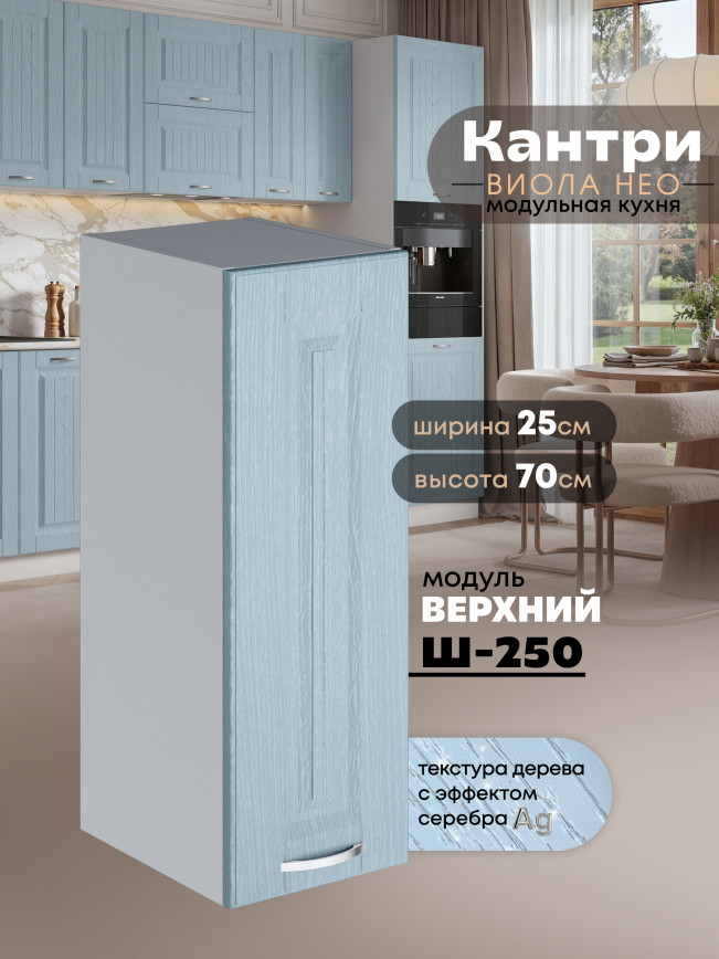 Кухонный модуль навесной Виола Нео Кантри Ш-250 Матовый