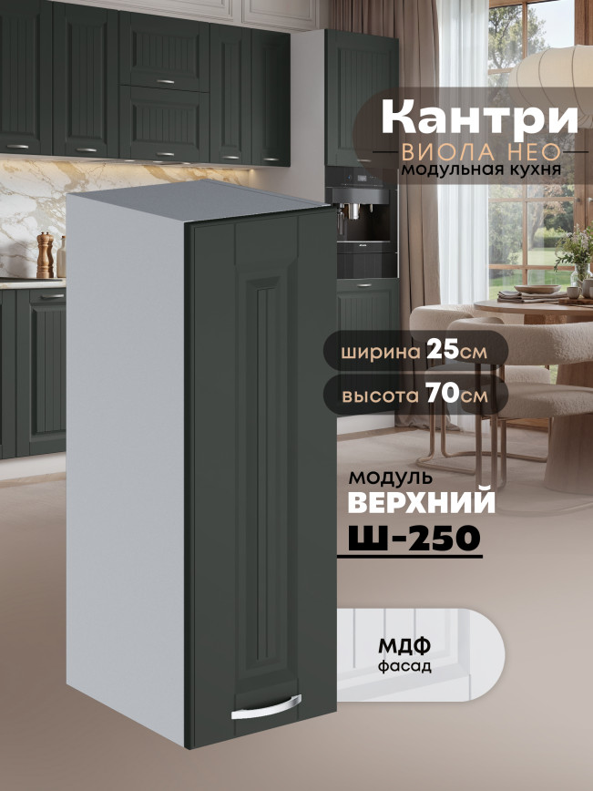 Кухонный модуль навесной Виола Нео Кантри Ш-250 Матовый