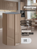 Кухонный модуль навесной торцевой Виола Нео Кантри ШТС-300 Глянцевый