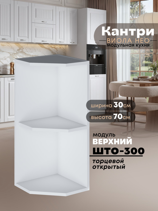 Кухонный модуль навесной торцевой Виола Нео Кантри ШТО-300