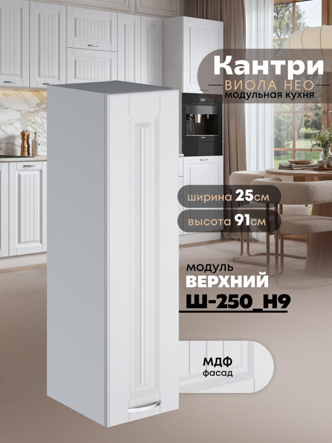 Кухонный модуль навесной Виола Нео Канрит Ш-250(Н9) Матовый