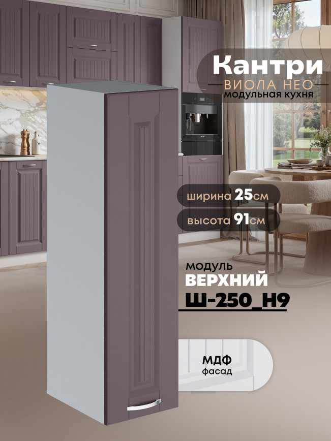 Кухонный модуль навесной Виола Нео Канрит Ш-250(Н9) Матовый