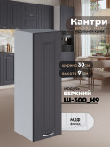 Кухонный модуль навесной Виола Нео Кантри Ш-300(Н9) Матовый