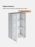 Кухонный модуль навесной с двумя створками Виола Нео Кантри Ш-600(Н9)-стекло Глянцевый
