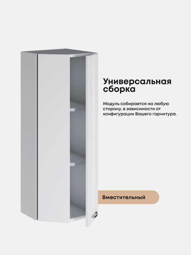 Кухонный модуль навесной торцевой Виола Нео Кантри ШТС-300(Н9) Матовый
