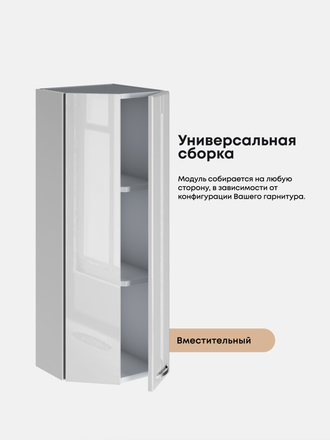 Кухонный модуль навесной торцевой Виола Нео Кантри ШТС-300(Н9) Глянцевый