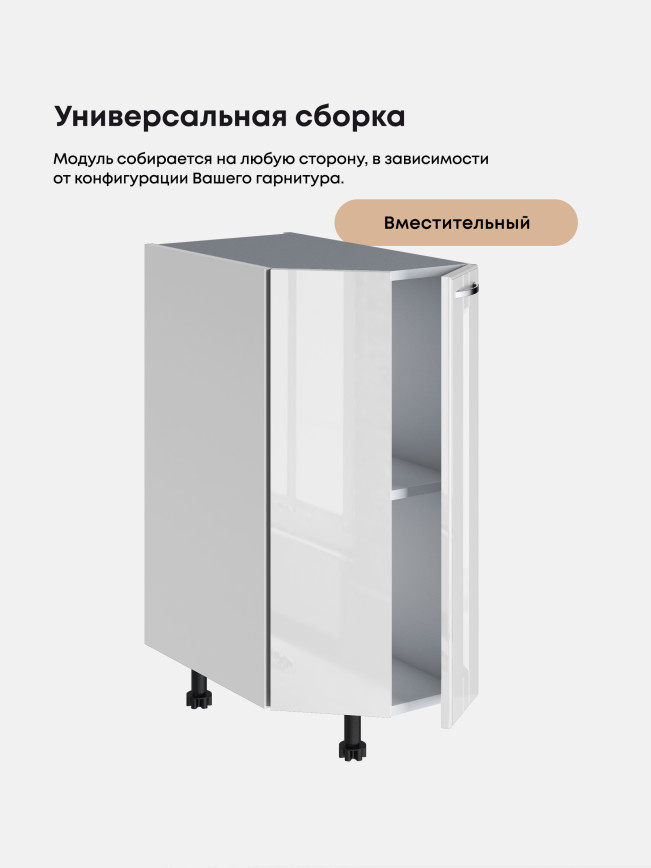 Кухонный модуль напольный торцевой Виола Нео Кантри СТС-300 Глянцевый